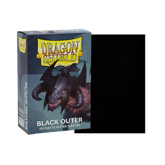 Dragon Shield Standard Card Sleeves - Matte Black Outer Sleeves Dragon Shield Standard Card Sleeves - Matte Black Outer Sleeves