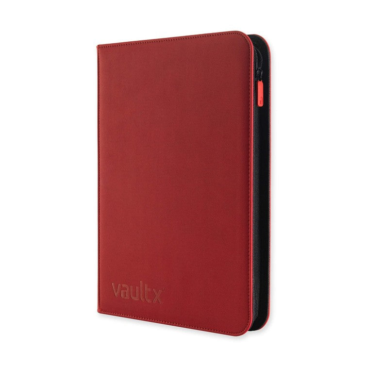 Vault X Exo-Tec Zip Binder - 9 Pocket - Fire Red