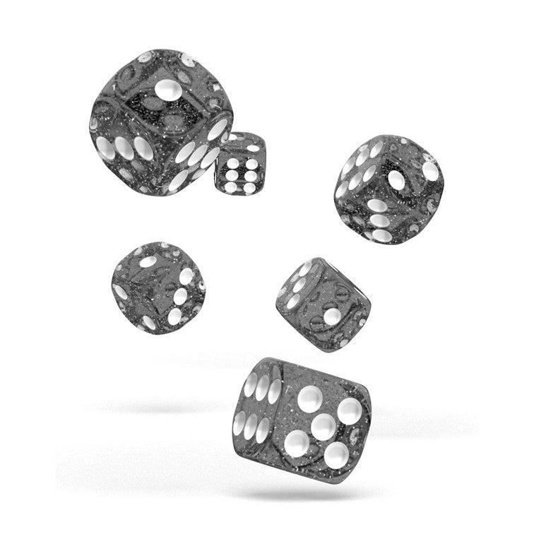 Oakie Doakie Dice D6 Dice 16 mm Speckled - Black (12) - Ultimate TCG Limited