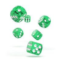 Oakie Doakie Dice D6 Dice 16 mm Speckled - Green (12) - Ultimate TCG Limited