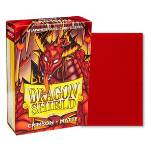 Dragon Shield Small Card Sleeves - Crimson Matte
