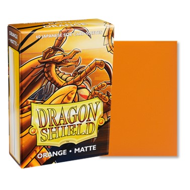 Dragon Shield Small Card Sleeves - Orange Matte