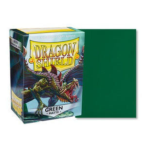 Dragon Shield Standard Card Sleeves - Green Matte