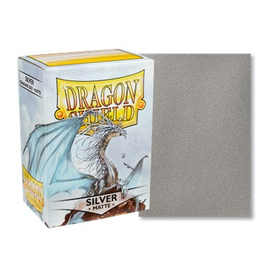 Dragon Shield Standard Card Sleeves - Silver Matte