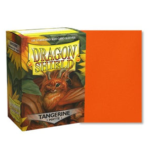 Dragon Shield Standard Card Sleeves - Tangerine Matte