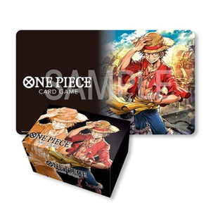 One Piece Card Game Playmat and Storage Box Set - Monkey.D.Luffy