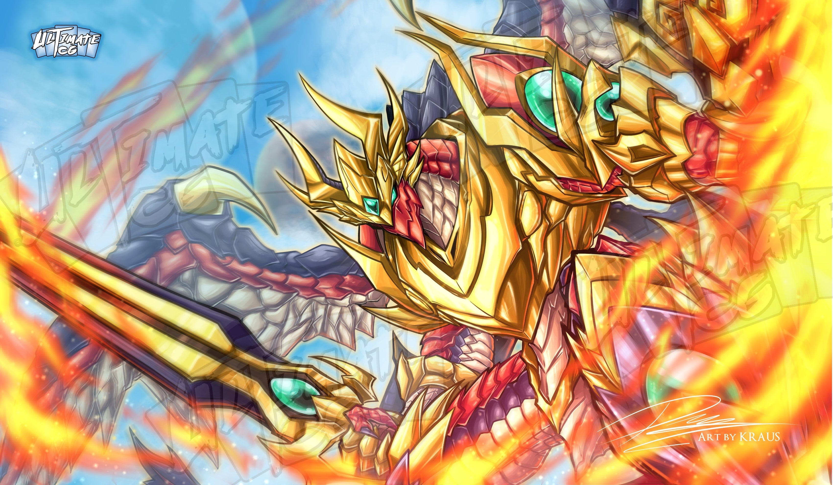 Cardfight!! Vanguard Playmat - Dragonic Blademaster Souen - Ultimate TCG Limited