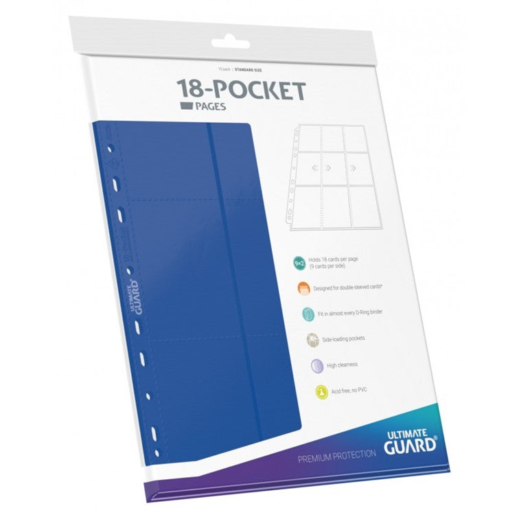Ultimate Guard 18-Pocket Side-Loading Pages (10) - Blue