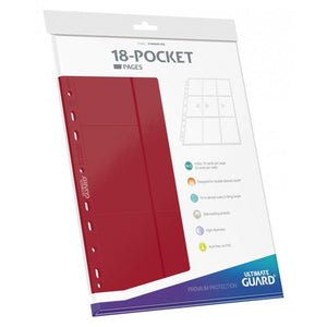 Ultimate Guard 18-Pocket Side-Loading Pages (10) - Red